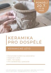 Keramické léto - Keramika pro dospělé - 20.7.2026